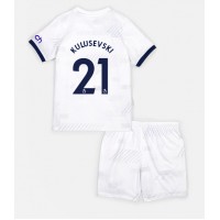 Fotballdrakt Barn Tottenham Hotspur Dejan Kulusevski #21 Hjemmedraktsett 2023-24 Kortermet (+ Korte bukser)